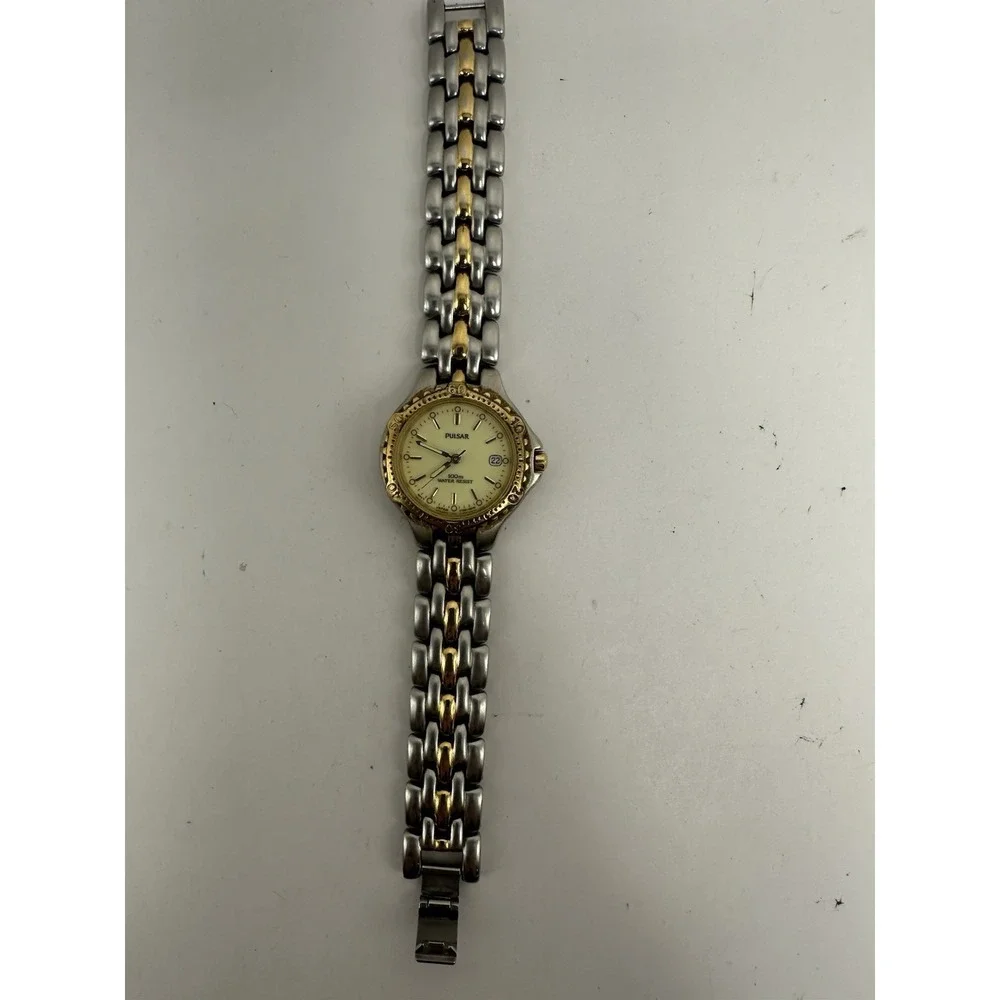Pulsar V782-0510 New Battery Ladies Watch 27MM 5.75